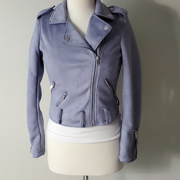 BAR III FAUX SUEDE MOTO JACKET - Picture 4 of 9